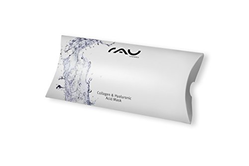 RAU Collagen & Hyaluronic Acid Mask, Vliesmaske mit Hyaluronsäure, Collagen, Aloe Vera & Kamille, intensive Feuchtigkeitsmaske (10 Stück) - 6