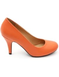 chaussure talon orange