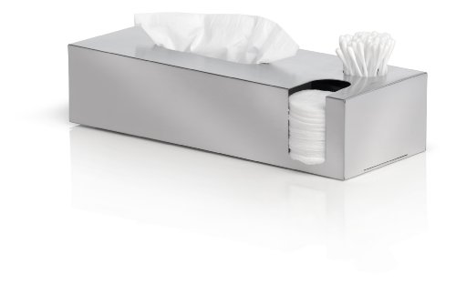 Blomus 68689 Kombibox Nexio für Kosmetiktücher, Wattestäbchen & Pads, Edelstahl matt - 2