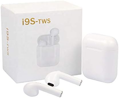 Automatic connection i9s TWS wireless headphones Bluetooth 4.2 Bluetooth headphones TWS Left and right separate headphones Binaural Auto pairing Automatic on/off hifi (White)