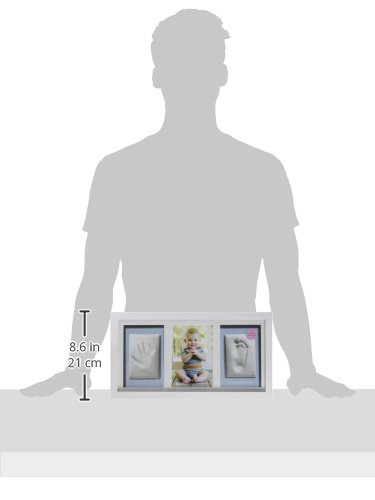 Pearhead P63000 Baby Abdruck Deluxe Wand-Bilderrahmen mit inbegriffenen Set zur Erstellung von Hand / Fußabdruck, perfektes Shower Geschenk Andenken, weiß - 8