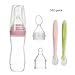 Produktbild Babylöffel Fruchtsauger Reispaste Obst Babynahrung Schnuller Fütterung Kleinkind Squeeze Flasche 120ml (Mädchen, 5 Stück)