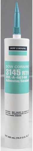 Dow Corning RTV3145 Silicone Adhesive, Clear, 10.3 oz Cartridge -2 pack by stanleysupply