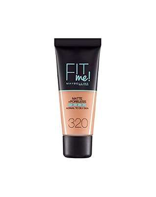 Maybelline New-York - Fond de Teint Fluide Fit Me Matte & Poreless - Peaux normales à grasses - teinte : 320 Brun Naturel - 30 ml