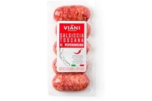 SALUMIFICIO VIANI Original frische italienische Salsiccia piccante Toskana mit Chili scharf 300gr