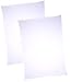 BabyPrem Pack of 2 Flat Cotton Crib / Pram Sheets 84 x 43cm WHITE