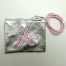 Party HutGirls Ballet Shoe Purse with 3 Pink Hair Elastics