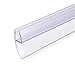 Produktbild Duschkabinen dichtung, Ersatz-PVC-Spritzschutz-Dichtungsstreifen für 6 mm / 8 mm Glasduschtüren mit 180 Grad 30 mm langer Lamellendichtung - 100 cm lang (8mm Glasdicke x80cm)