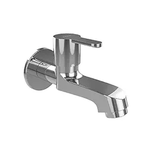 Cera F1015151 Stainless Steel Bib cock With Wall Flange and Aerator for Bathroom Fittings (Pack of 1)(Silver)