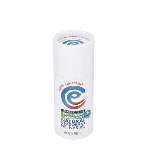 Earth Conscious Natural Deodorant Stick (Peppermint & Spearmint STRONG PROTECTION, 60ml)
