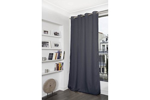 Moondream Winter & Sommer Blickdichter Wärmeschutzvorhang in Beige – Eierschalenfarben, größe cm mit Ösen - 6