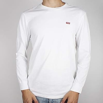 Levi's Original HM Tee T-Shirt, Blanc (Ls Cotton + Patch White 0000), X-Small Homme