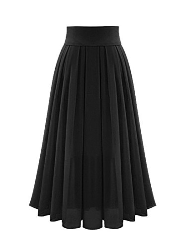 Amazon Chiffon Pleated Maxi Skirt Omela Women Pleated Maxi Skirt