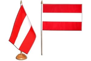 Flaggenfritze Tischflagge Tischfahne Österreich - 15 x 22 cm
