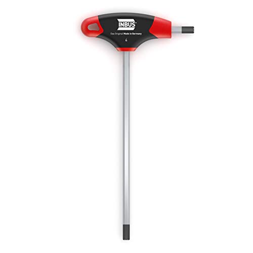 INBUS® 70075 Llave hexagonal con mango en T e HybridTouch de 4 mm I Made in Germany