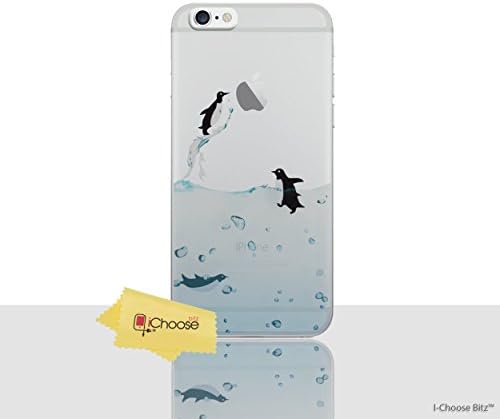 iPhone 5S 5 Case Transparent Clear Penguin Cover for Apple / Free Screen Protector / iCHOOSE