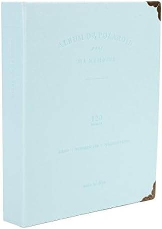 MASUNN 120 Pockets 3 Inch Book Photo Album Picture Storage Case For Fujifilm Instax Mini 7S 8 90 50 - Blue