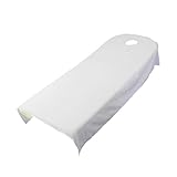 Homyl Beauty Massage SPA Treatment Soft Polyester Bed Table Cover Sheets Resuable - White, 80cmx190cm