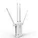 Produktbild Router WiFi Reichweite Extender 1200Mbps Wifi Booster Signal Extender Repeater mit 4 externen Antennen Beseitigen Wi-Fi Dead Zones Dual Externes Band Verfügbar 2,4 GHz und 5 GHz WiFi Signal Vers