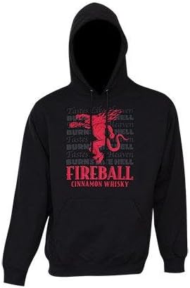 Fireball Tastes Like Heaven Hoodie - Black -