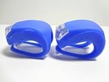1 PCS Cycling night light Silicone Bike Bicycle Rear Wheel LED Flash Light Blue by Buyincoins