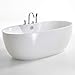 Produktbild Freistehende Badewanne mit Armatur Acryl weiß Modern 170x80cm Kiel