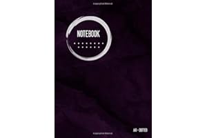 Dotted Notebook A4: Big Journal Notebook, Marble Purple Black, Cool Circle Design, Dot Grid Matrix, Large, , Soft Cover, Numbered Pages, No Bleed