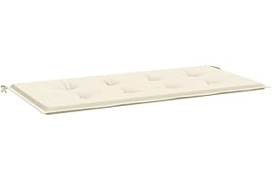 vidaXL Coussin de Banc de Jardin, Coussin de Siège de Salon, Coussin de Meuble de Terrasse, Coussin d’Assise Extérieur, Crème 100x50x3 cm Tissu Oxford