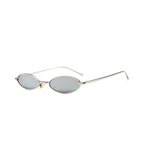 FGRYGF-eyewear Occhiali da sole sportivi, occhiali da sole vintage, Small Points Oval 90S Sunglasses For Women Oculos Sunglasses Feminino Narrow Face Ladies Sun Glasses Transparent Glasses Shades C03