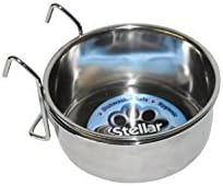 Stellar Bowls Coop Cup with Hook Holder for Birds, 30 oz