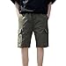 Produktbild Karinao Herren Cargo Shorts Sommer Cargoshorts Kurze Hose Gürtel(S,Armeegrün)