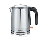 Angenehme 1-Hand-Bedienung dank klappbarem Deckel mit Verriegelung und Deckelöffner, Bequemes Ablesen des Füllstandes durch Wasserstandsanzeige, Schnurlose Verbindung zur 360°-Station, Sauberes und kalkfreies Wasser durch praktischen Ausguss mit Sieb