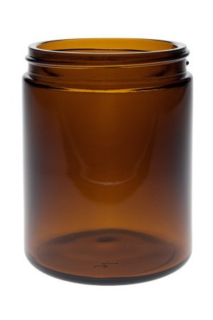 Viva Haushaltswaren #39519# 6 Glastiegel 180 ml / Salbentiegel / Cremetiegel / Glasdosen / Gewürzgläser aus Braunglas inklusiv Beschriftungsetiketten, braun, 6.6 x 6.6 x 8.1 cm - 5