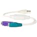 Produktbild niceEshop(TM) USB 2.0 Zu PS / 2 PS2 Stecker Konverter Adapter Kabel Konvertiert Zwei PS / 2 Geräte (Tastatur und Maus)