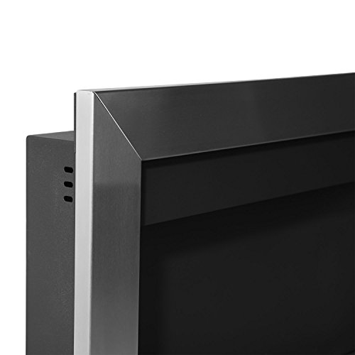 homcom 02-0759 Kamin, Edelstahl, silber, 110 x 63 x 16 cm - 7