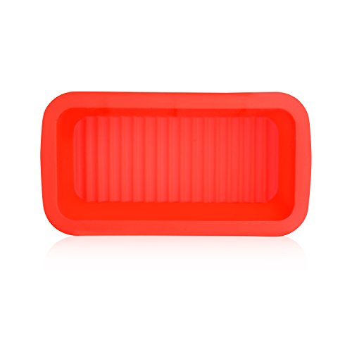 MUZIYU Silikon-Kastenform 26 x 11 x 6 cm丨100% BPA frei, Antihaftbeschichtung, Geruchsfrei, Geschmacksneutral丨2-Jahre GARANTIE - 3