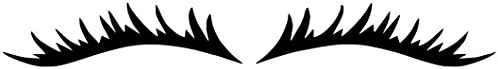 Set of 2 Lashes, Vinyl Car Sticker/21X5 CM High Quality Product/Top Quality.