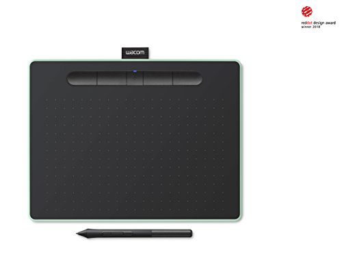 Wacom Intuos M Tavoletta Bluetooth Pistacchio Con Penna Tavoletta Grafica Wireless Per Dipingere Disegnare Ed Editare Foto Con 3 Software Creativi