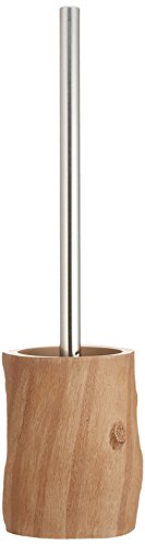 WENKO 21041100 WC-Garnitur Forest – elegante Holzoptik, Polyresin, 10.6 x 39 x 10.7 cm, Braun - 2