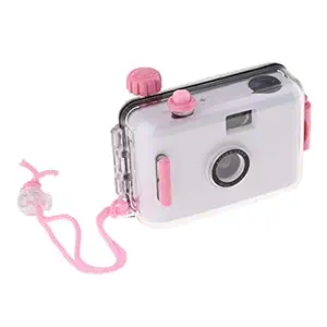 Underwater Waterproof Lomo Camera Mini Cute 35mm Film W/Housing Case White