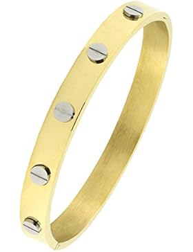 Cartier 18K GoldRhodium 316L chirurgischer Edelstahl zu Kristallsteinen Armreif Armband für Jungen Herren