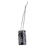 condensador electrolitico 100uf 25v Longitud del plomo: 27mm / 1.06 ", 21mm / 0.83 "; Material externo: Aluminio; Peso: 64g