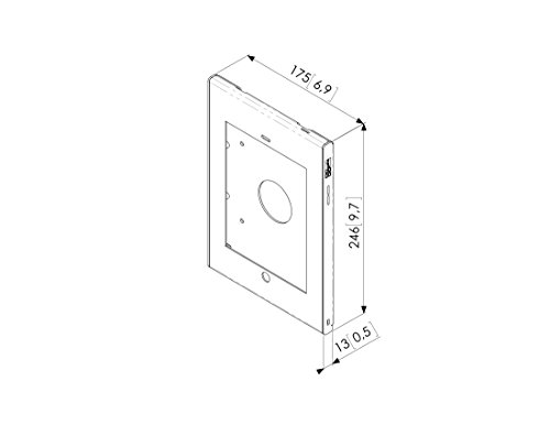 Vogel’s PTS 1215 Sicherungsgehäuse für alle Ipad Mini 1+2+3, Home Taste zugänglich, silber - 4