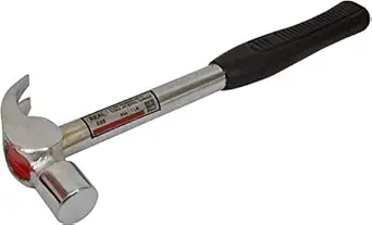 Real stf 1 Lb Tubular Steel Handle Curved Claw Hammer