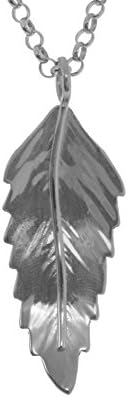 Claire Hawley Handcrafted Sterling Silver Rowan Tree Leaf Pendant &amp; Chain