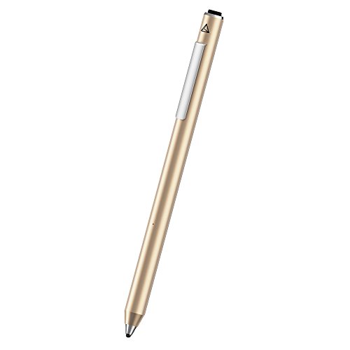 Adonit ADJDG Jot Dash dünner kapazitiver Präzisions Stylus (Aluminium, Trageclip, Akku, für iOS & Android, z.B. Apple iPad Pro, Air 2, mini 4) gold