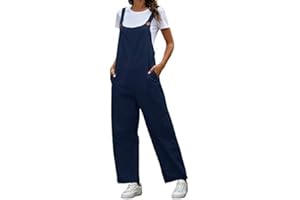MORBUY-SHOP Petos de Pantalones para Mujer, Morbuy Monos Verano Casual Baggy Overoles Jumpsuit Tirantes Pantalones Embarazados con Bolsillos, para Playa Fiesta Oficina