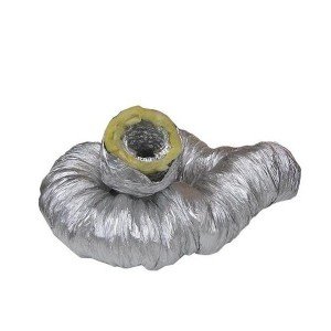 Aluflexrohr thermisch isoliert Schlauch Rohr Aluflex Rohr Lüftung (5 m, Durchmesser 127 mm) - 3