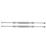 2 Pcs Stainless Steel Wax Ear Pick Curette Cleaner Screw Remover Stick Tool
