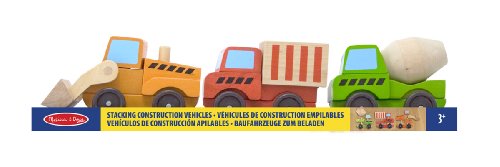 Melissa & Doug Stacking Construction Vehicles